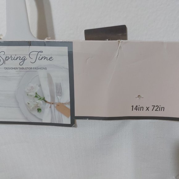 Spring Time Designer Tabletop Fashion Table Runner 14x72 Spr Hydrangea - Picture 9 of 11